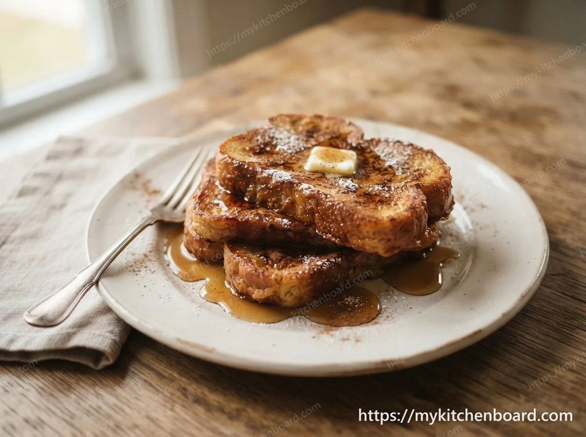Pain perdu à la cannelle